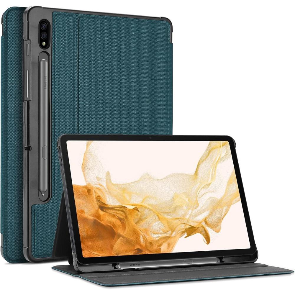 image:imageProCase Case for Galaxy Tab S7 FE 5G 2021S8 Plus 2022S7 Plus 2020 124 inch with S Pen Holder Smart Cover for 124 Samsung Galaxy Tablet SMX800 X806 T730 T736 T970 T975 T976 T978 BlackTeal