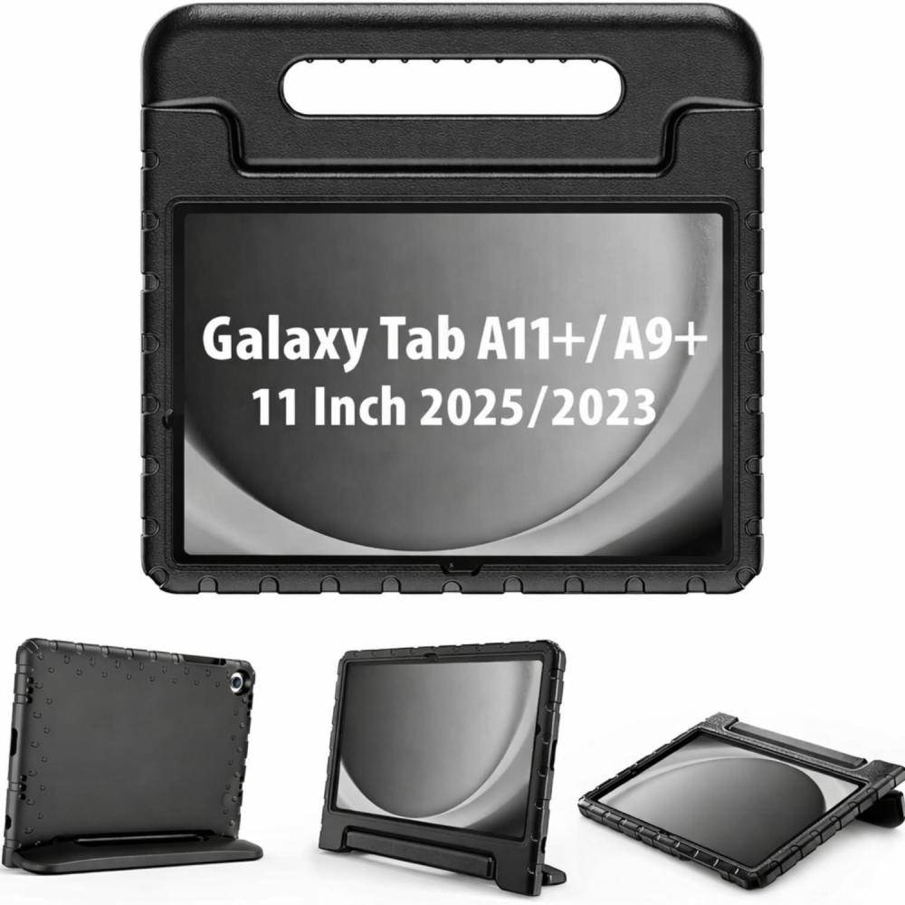 image:imageProCase Childrens Case for Samsung Galaxy Tab A9 A9 Plus 11 Inch 2023 SMX210 Lightweight Kids Case with Kickstand Shockproof Robust Child Protective Case Convertible Handle Handle StandBlack