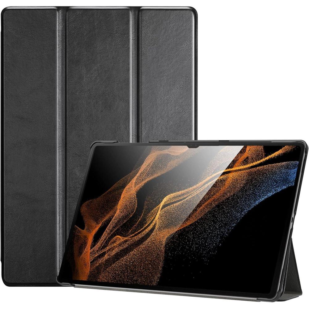 image:imageProCase Cover for Galaxy Tab S8 Ultra Case 146 Inch 2022 Model X900 X906 Trifold Slim Case Folio PU Leather Protective Standing Cover for 146 Galaxy Tab S8 Ultra Tablet Black