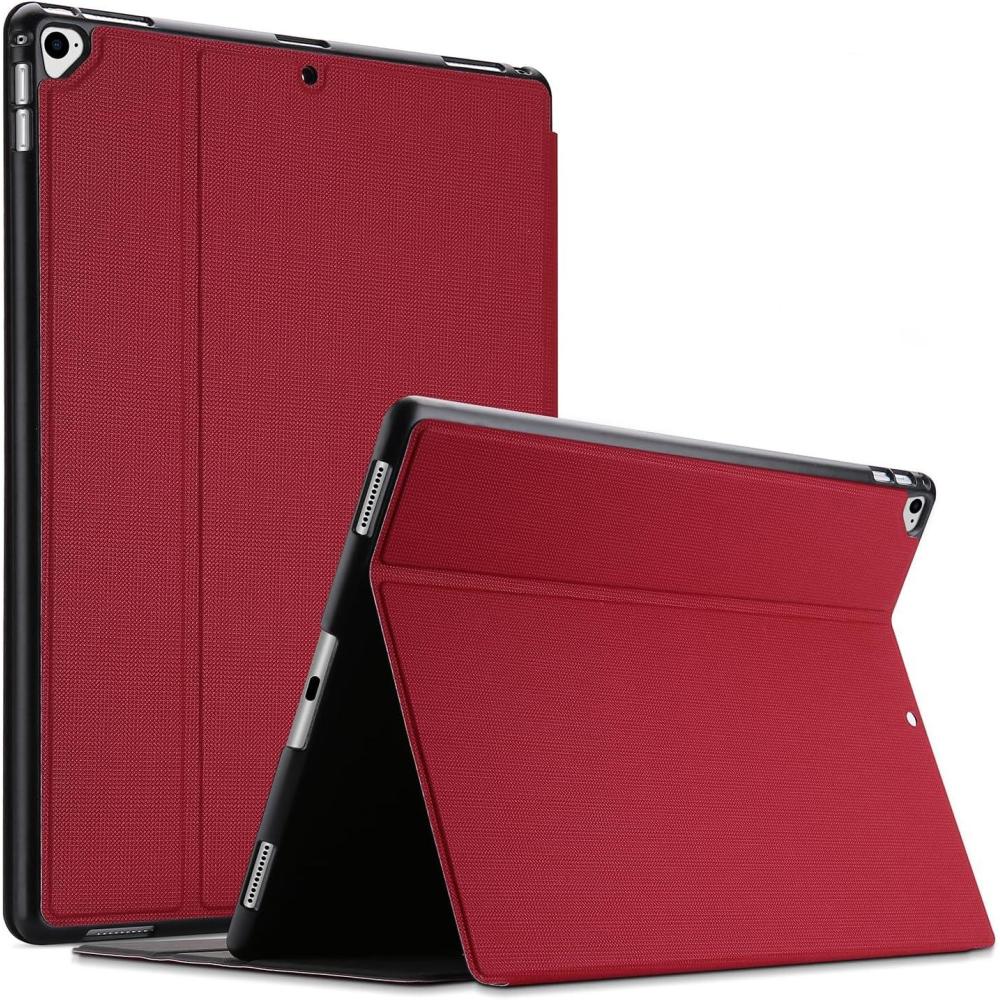 image:imageProCase Cover for iPad Pro 129 20172015 Old Model 2nd amp 1st Gen Slim Stand Protective Folio Case Smart Cover for iPad Pro 129 Inch 2nd Gen 2017 iPad Pro 129 Inch 1st Gen 2015 RedRed
