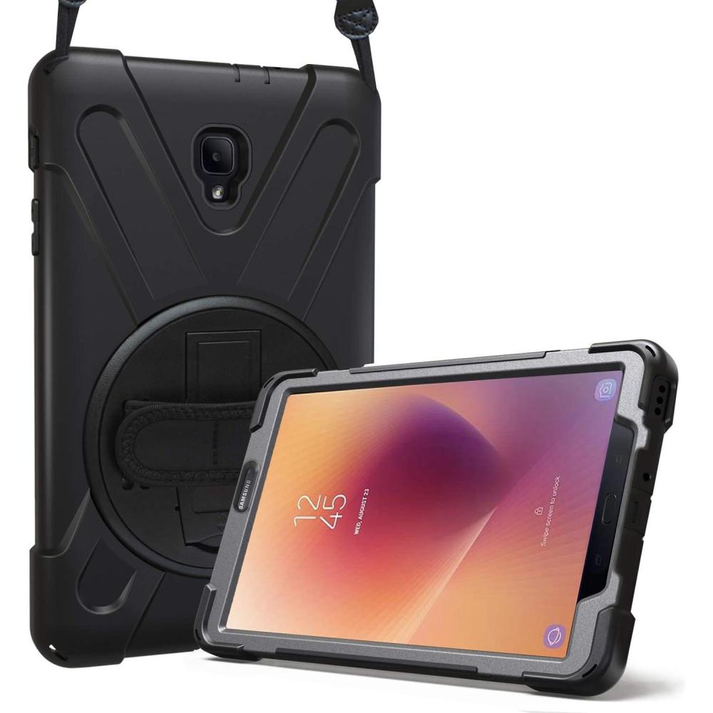 image:imageProCase Galaxy Tab A 80 2017 T380 T385 Case Old Model Rugged Heavy Duty Shockproof Rotating Kickstand Protective Cover Case for Galaxy Tab A Tablet 2017 T380 T385 Black