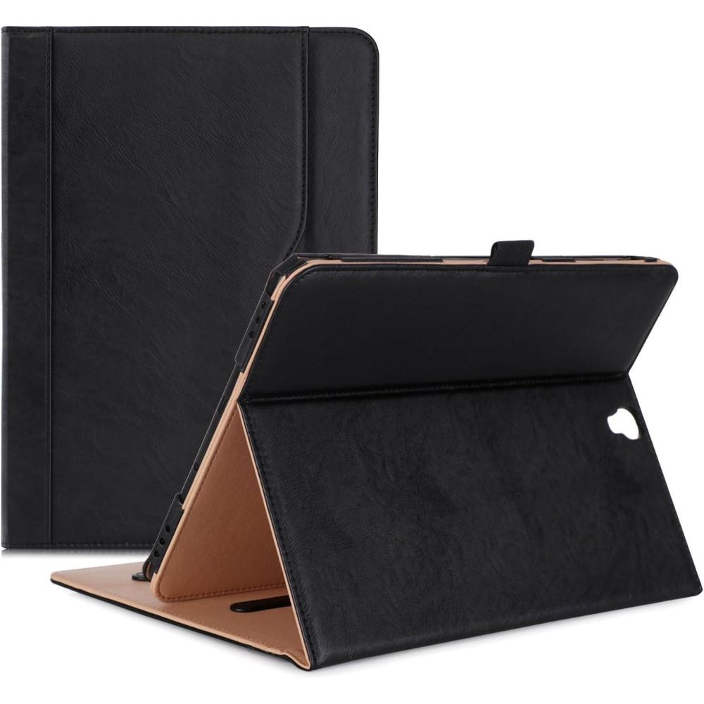 image:imageProCase Galaxy Tab S3 97 Case Stand Folio Case Cover for Galaxy Tab S3 Tablet 97 Inch SMT820 T825 T827 with Multiple Viewing Angles Document Card Pocket BlackBlack