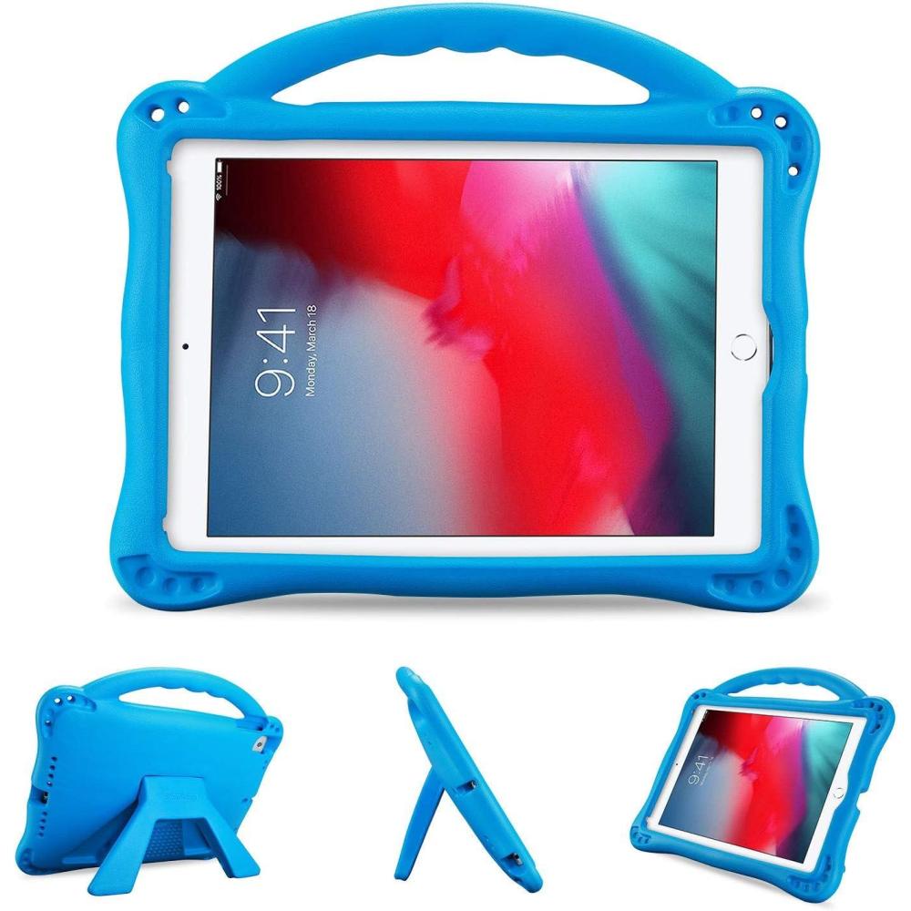 image:imageProCase Kid Case for iPad 97 6th 5th 2017 2018 iPad Air 2 Air 1 iPad Pro 97 2016 for Boys Girls Shockproof Lightweight Rugged Cover Full Protective Case with Handle Kickstand BlueBlue