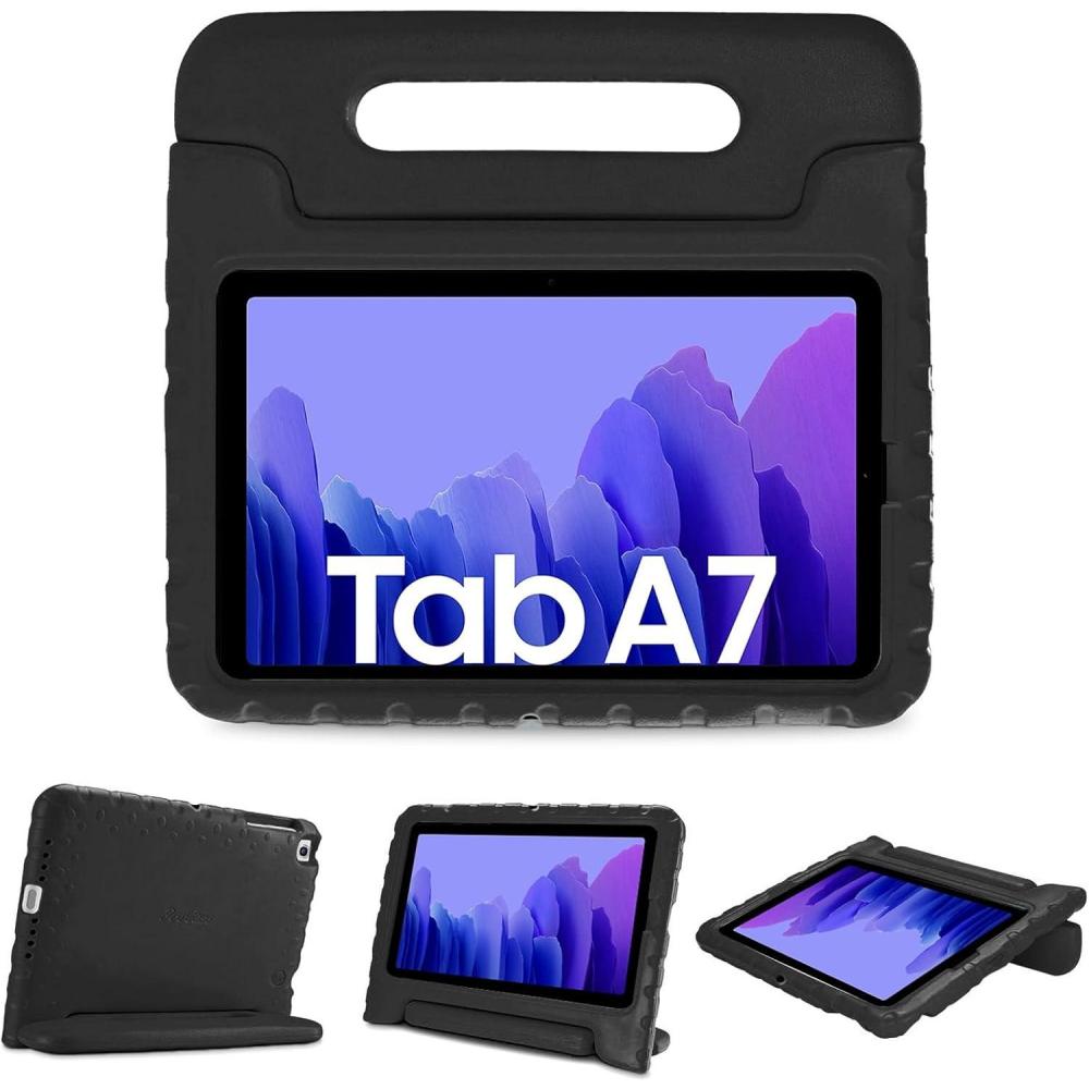 image:imageProCase Kids Case for Galaxy Tab A7 104 2020 T500 T503 T505 T507 Shock Proof Convertible Handle Stand Cover Lightweight Kids Friendly Protective Case for 104 inch Galaxy Tab A7 BlackBlack