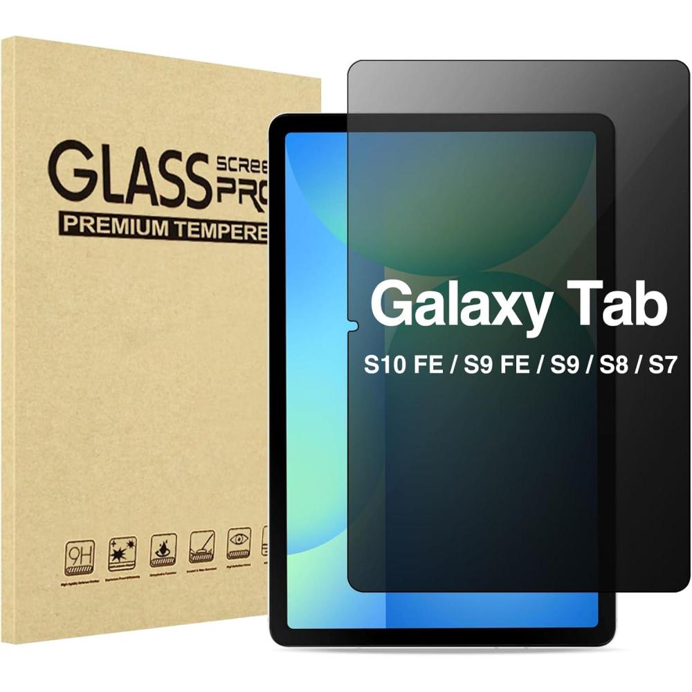 image:imageProCase Privacy Screen Protector for Galaxy Tab S10 FE 2025Tab S9 FE 109Tab S9 11 2023Tab S8 2022Tab S7 2020 AntiSpy Tempered Glass Film Guard for Tablet SMX520X510X710X700T870