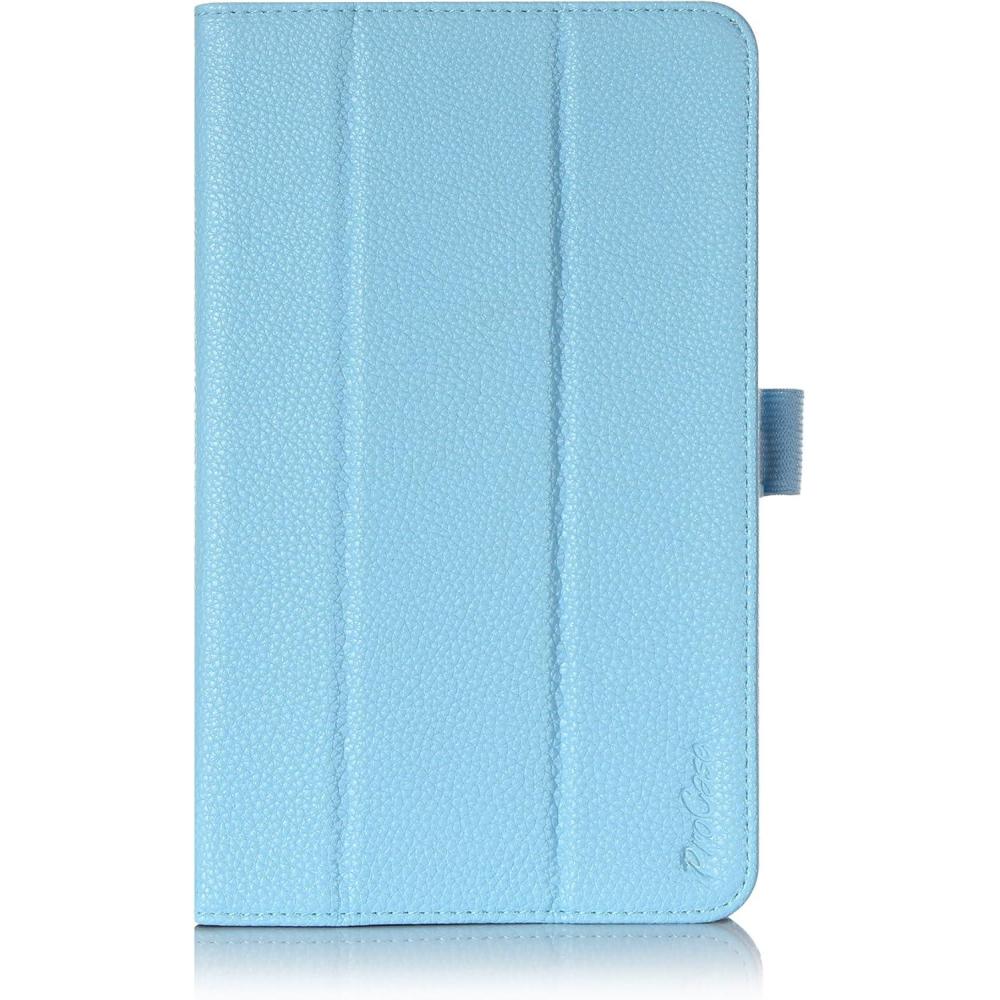 image:imageProCase Samsung Galaxy Tab 4 70 Case with Bonus Stylus Pen Smart Cover Case with Stand for 7 inch Tab 4 Tablet 2014 SMT230 T231 T235 with Hand Strap Blue