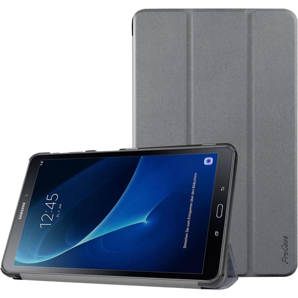 image:imageProCase Slim Case for Galaxy Tab A 101 2016 SMT580 T585 T587 Smart Cover Stand Folio Case for Galaxy Tab A 101 Inch Tablet MagentaGrey