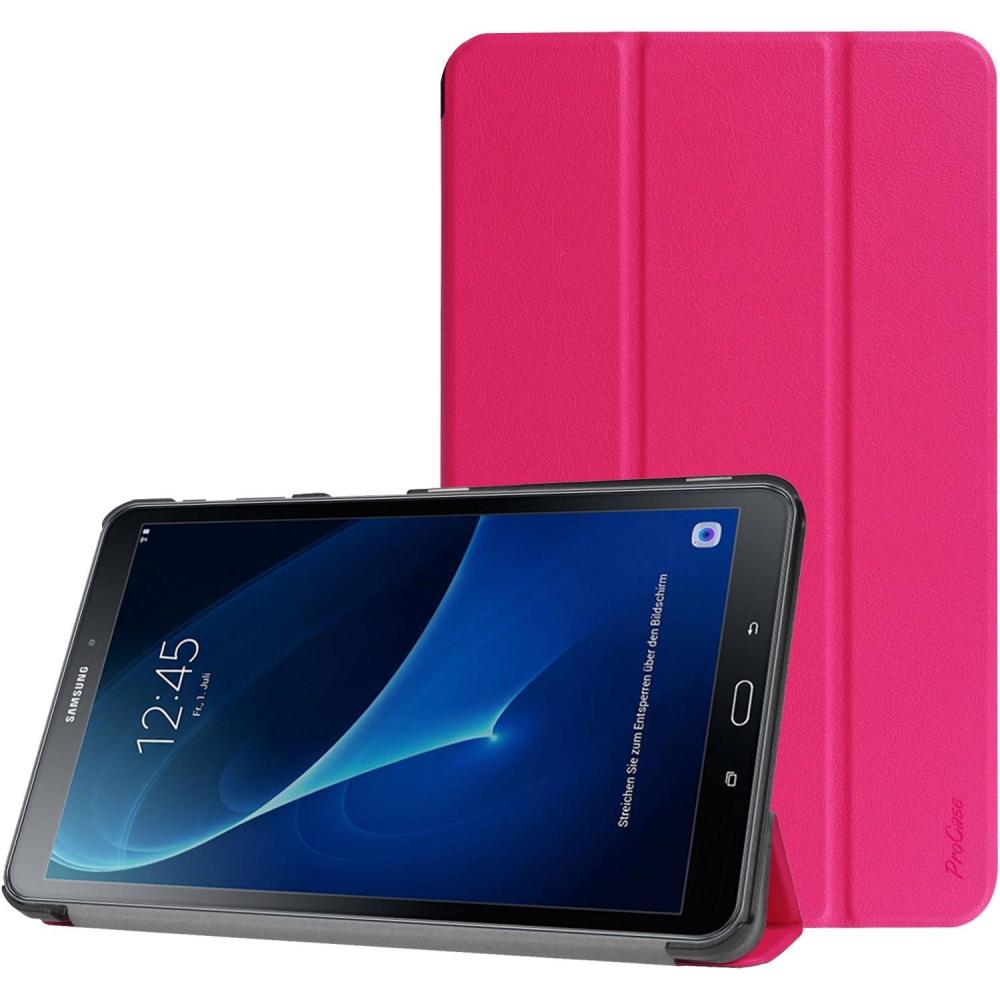 image:imageProCase Slim Case for Galaxy Tab A 101 2016 SMT580 T585 T587 Smart Cover Stand Folio Case for Galaxy Tab A 101 Inch Tablet MagentaMagenta