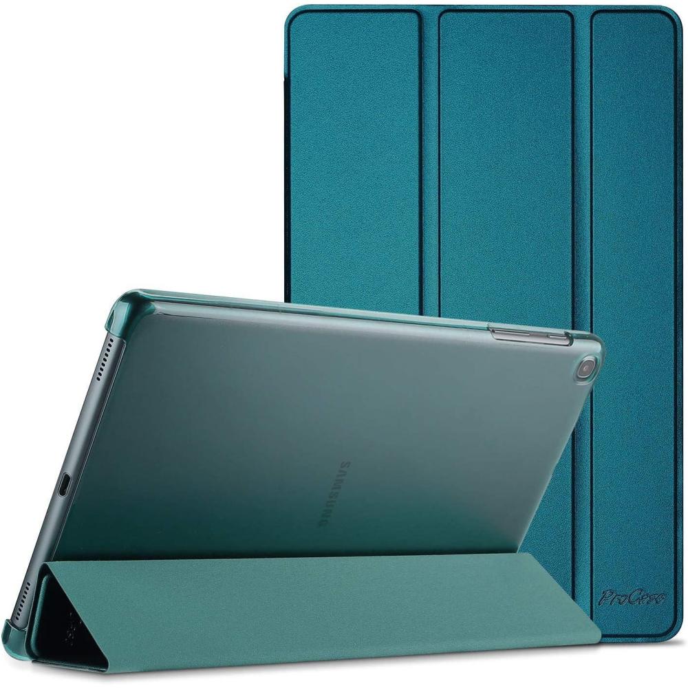 image:imageProCase Slim Case for Galaxy Tab A 101 2019 Model T510 T515 T517 Lightweight Stand Case Shell Cover for 101 Inch Galaxy Tab A Tablet SMT510 SMT515 SMT517 2019 Release BlackTeal