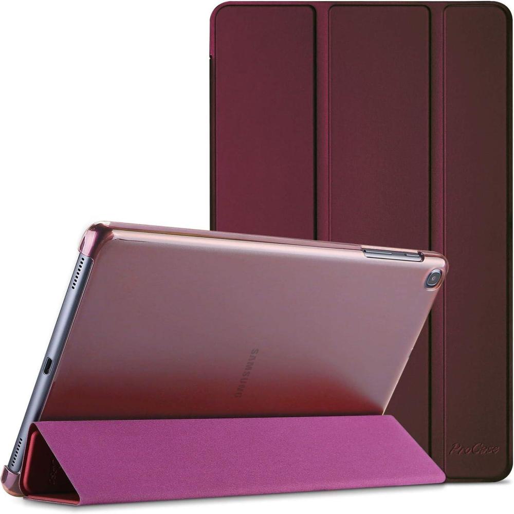 image:imageProCase Slim Case for Galaxy Tab A 101 2019 Model T510 T515 T517 Lightweight Stand Case Shell Cover for 101 Inch Galaxy Tab A Tablet SMT510 SMT515 SMT517 2019 Release BlackWine