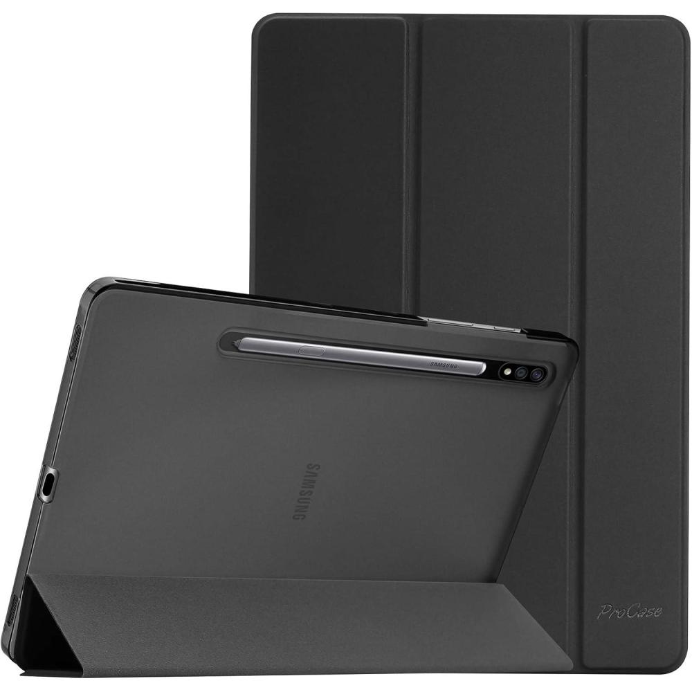 image:imageProCase Slim Case for Galaxy Tab S8 Tab S7 11 inch SMX700 X706 T870 T875 T878 Lightweight Stand Case Shell Cover for 11 Galaxy Tab S8 2022 Galaxy Tab S7 2020 Black