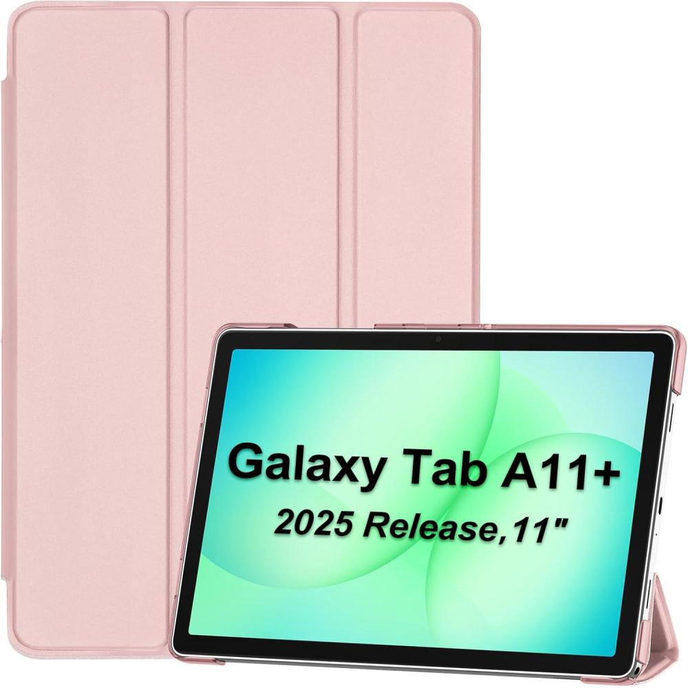 image:imageProCase Smart Case for Galaxy Tab A11 PlusA9 Plus 11 Inch Slim Stand Hard Back Shell Protective Tablet Cover Folio Case for 11 Galaxy Tab A11 Plus 2025A9 Plus 2023 BlackLightpink