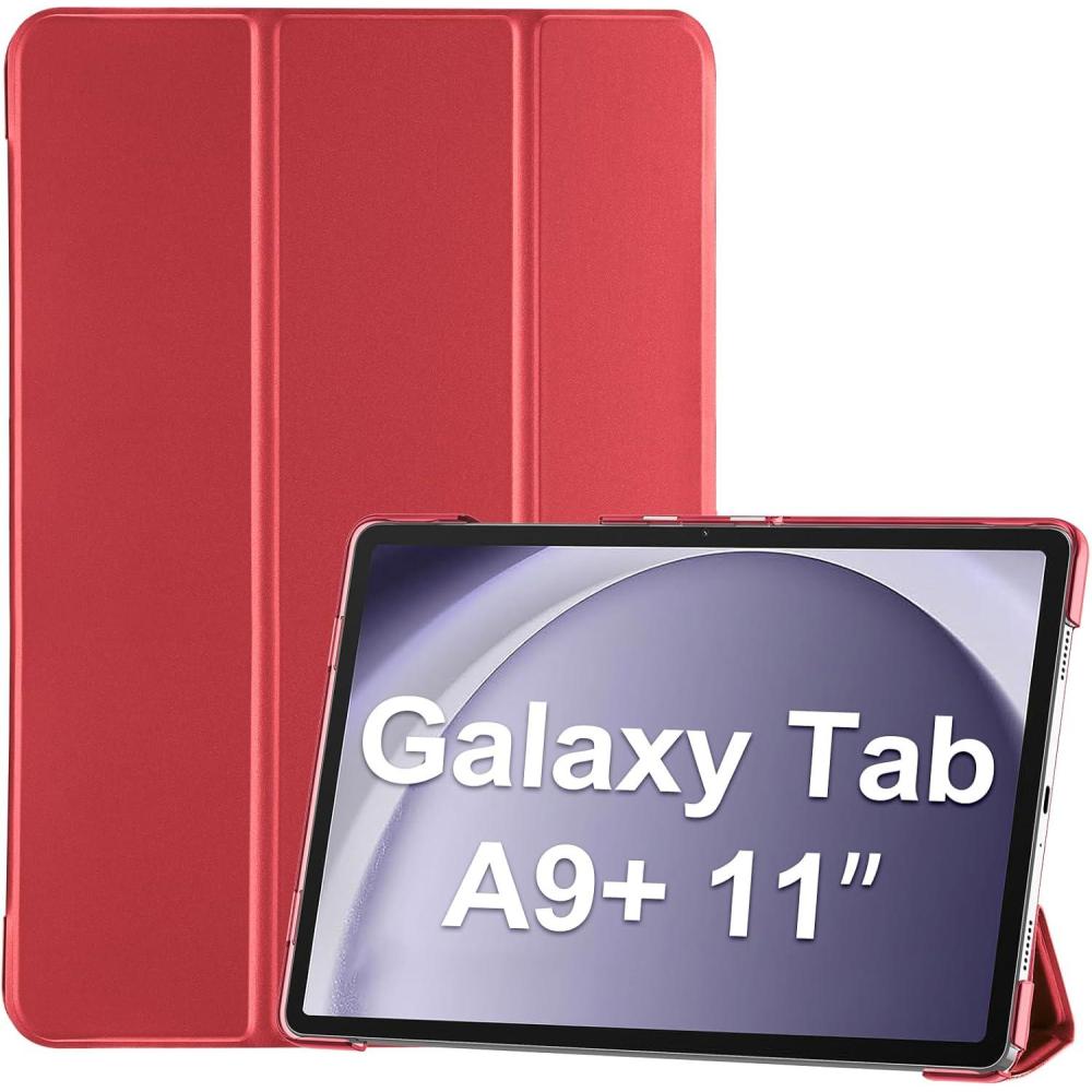 image:imageProCase Smart Case for Galaxy Tab A11 PlusA9 Plus 11 Inch Slim Stand Hard Back Shell Protective Tablet Cover Folio Case for 11 Galaxy Tab A11 Plus 2025A9 Plus 2023 BlackRed1