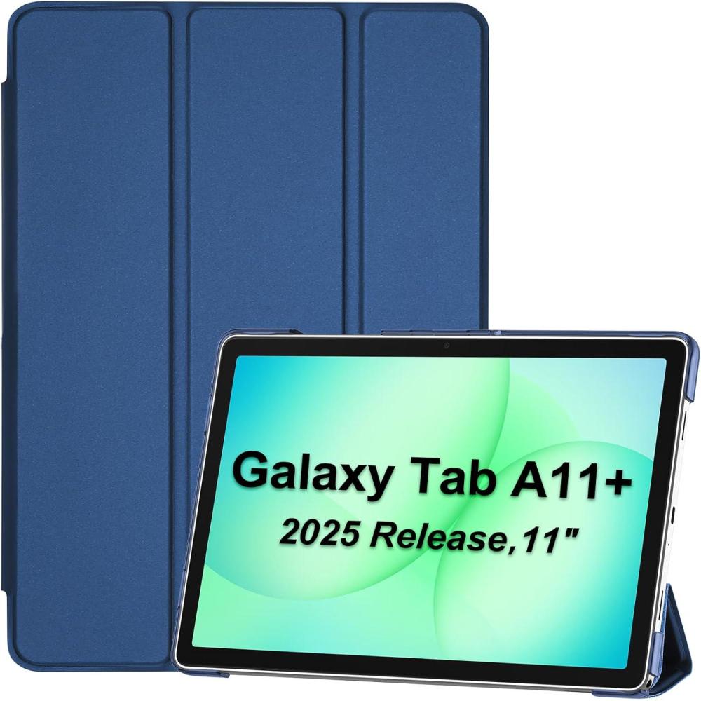 image:imageProCase Smart Case for Galaxy Tab A11 PlusA9 Plus 11 Inch Slim Stand Hard Back Shell Protective Tablet Cover Folio Case for 11 Galaxy Tab A11 Plus 2025A9 Plus 2023 BlackDark Blue