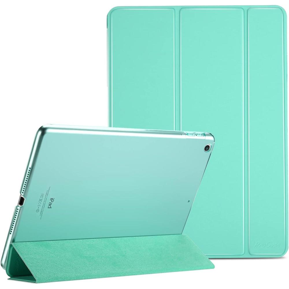 image:imageProCase Smart Case for iPad 97 Inch iPad 6th5th Generation 2018 2017Model A1893 A1954 A1822 A1823 Ultra Slim Lightweight Stand Cover with Translucent Frosted Back BlackMint