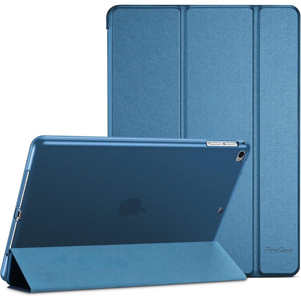image:imageProCase Smart Case for iPad 97 Inch iPad 6th5th Generation iPad Air 2Air 1 Slim Soft TPU Stand Smart Cover for iPad 97 2018 2017 Model iPad Air 2 Air 1 PurpleTeal