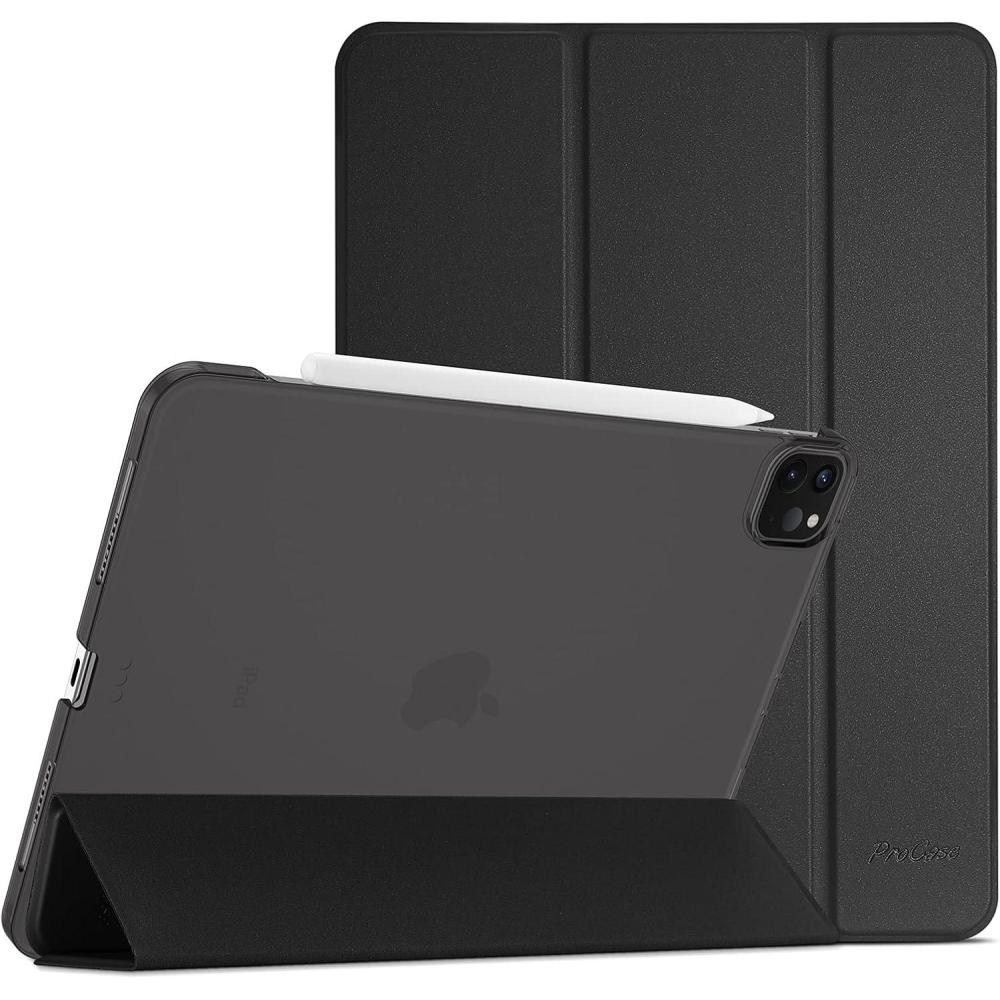 image:imageProCase Smart Case for iPad Pro 129 2022202120202018 Slim Stand Hard Back Shell Smart Cover for iPad Pro 129 6th Gen5th Gen4th Gen3rd Gen NavyBlack
