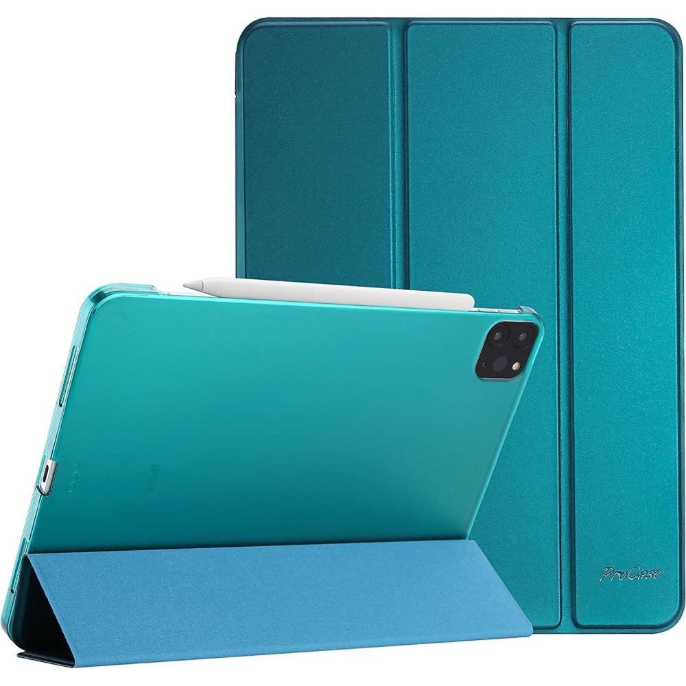 image:imageProCase Smart Case for iPad Pro 129 2022202120202018 Slim Stand Hard Back Shell Smart Cover for iPad Pro 129 6th Gen5th Gen4th Gen3rd Gen NavyEmerald
