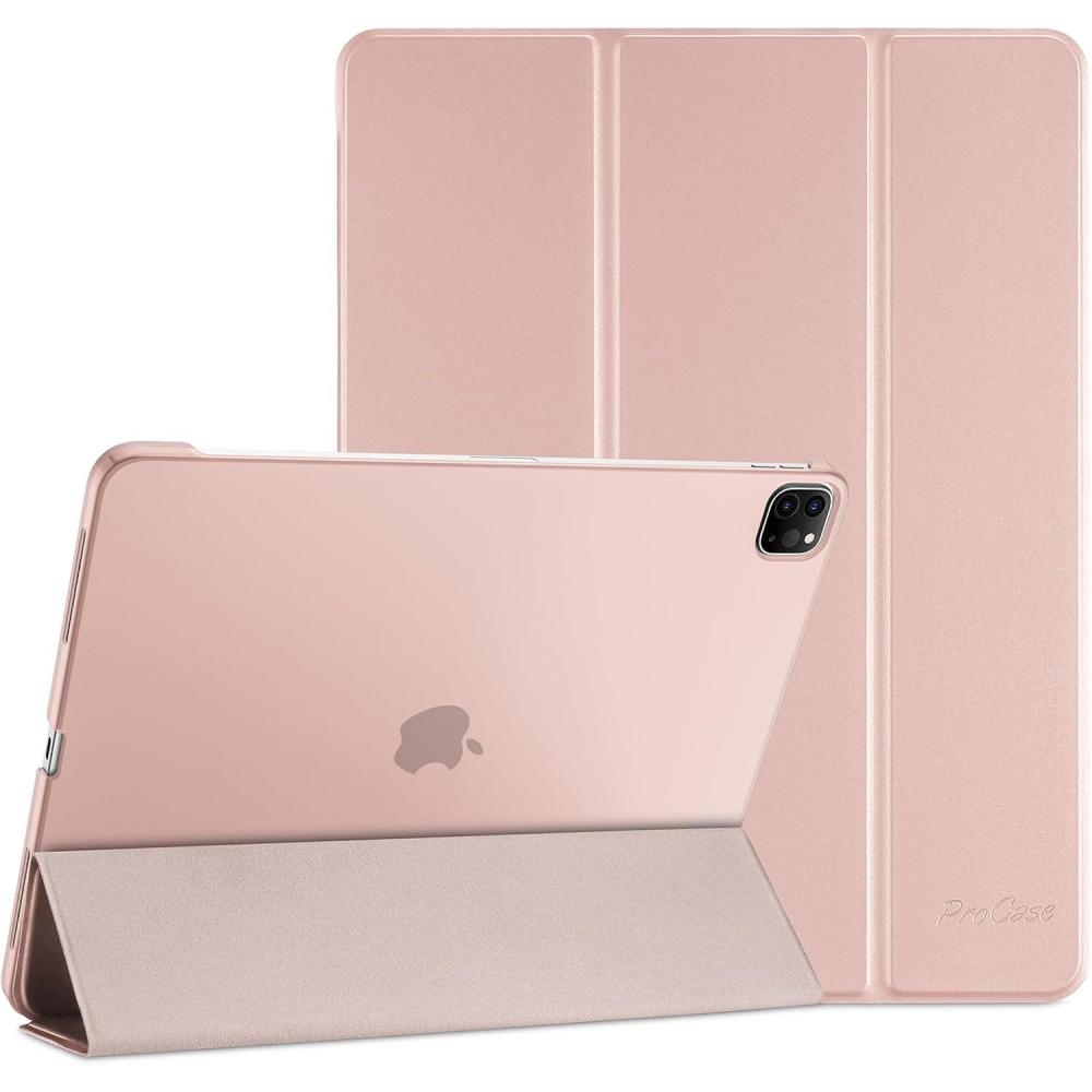 image:imageProCase Smart Case for iPad Pro 129 2022202120202018 Slim Stand Hard Back Shell Smart Cover for iPad Pro 129 6th Gen5th Gen4th Gen3rd Gen NavyPink