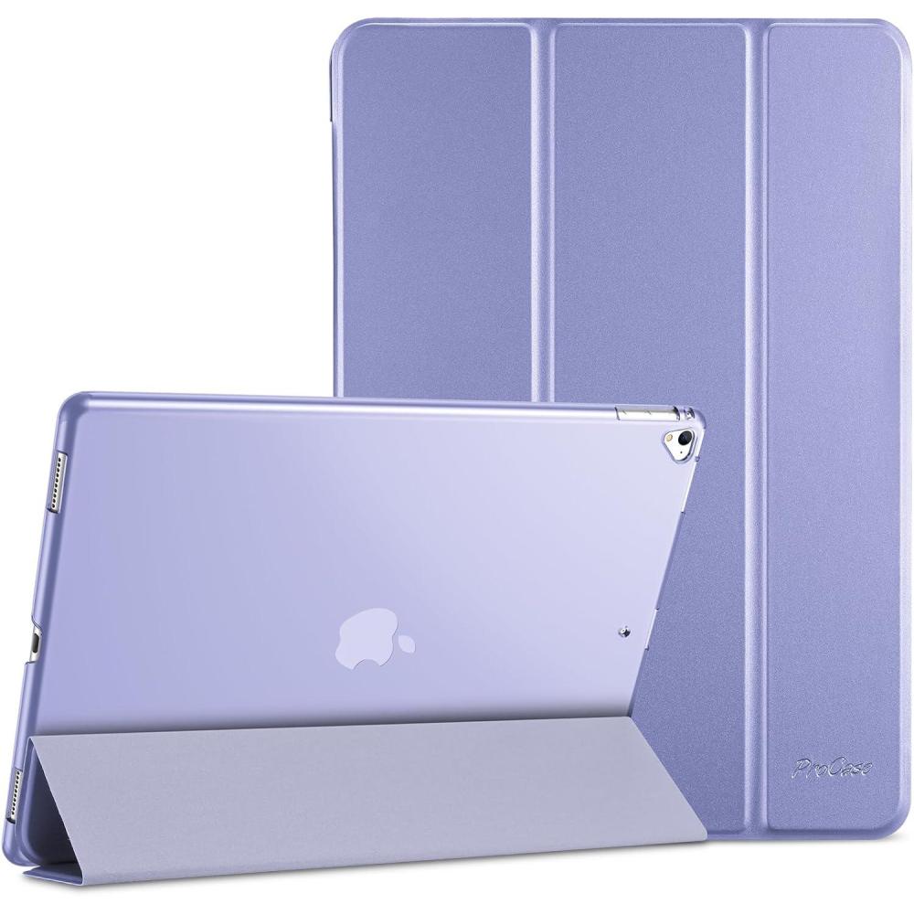 image:imageProCase Smart Case for iPad Pro 129 Inch 1st and 2nd Generation 2015 and 2017 Model Stand Cover Support Auto SleepWake EmeraldLightpurple