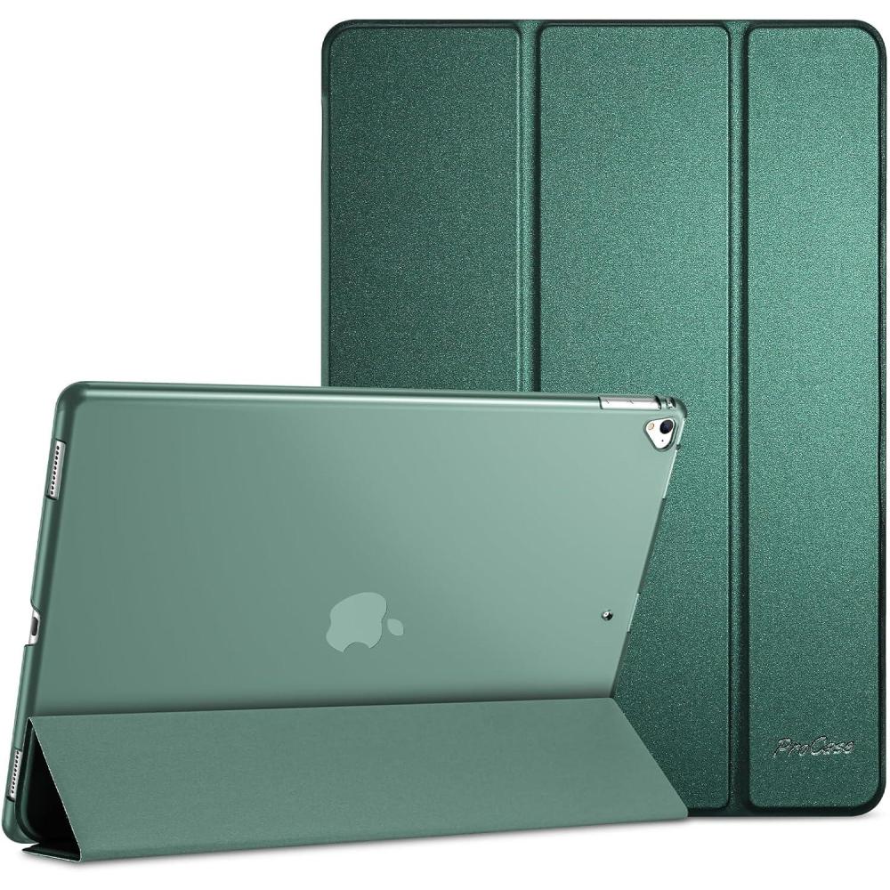 image:imageProCase Smart Case for iPad Pro 129 Inch 1st and 2nd Generation 2015 and 2017 Model Stand Cover Support Auto SleepWake EmeraldMgreen