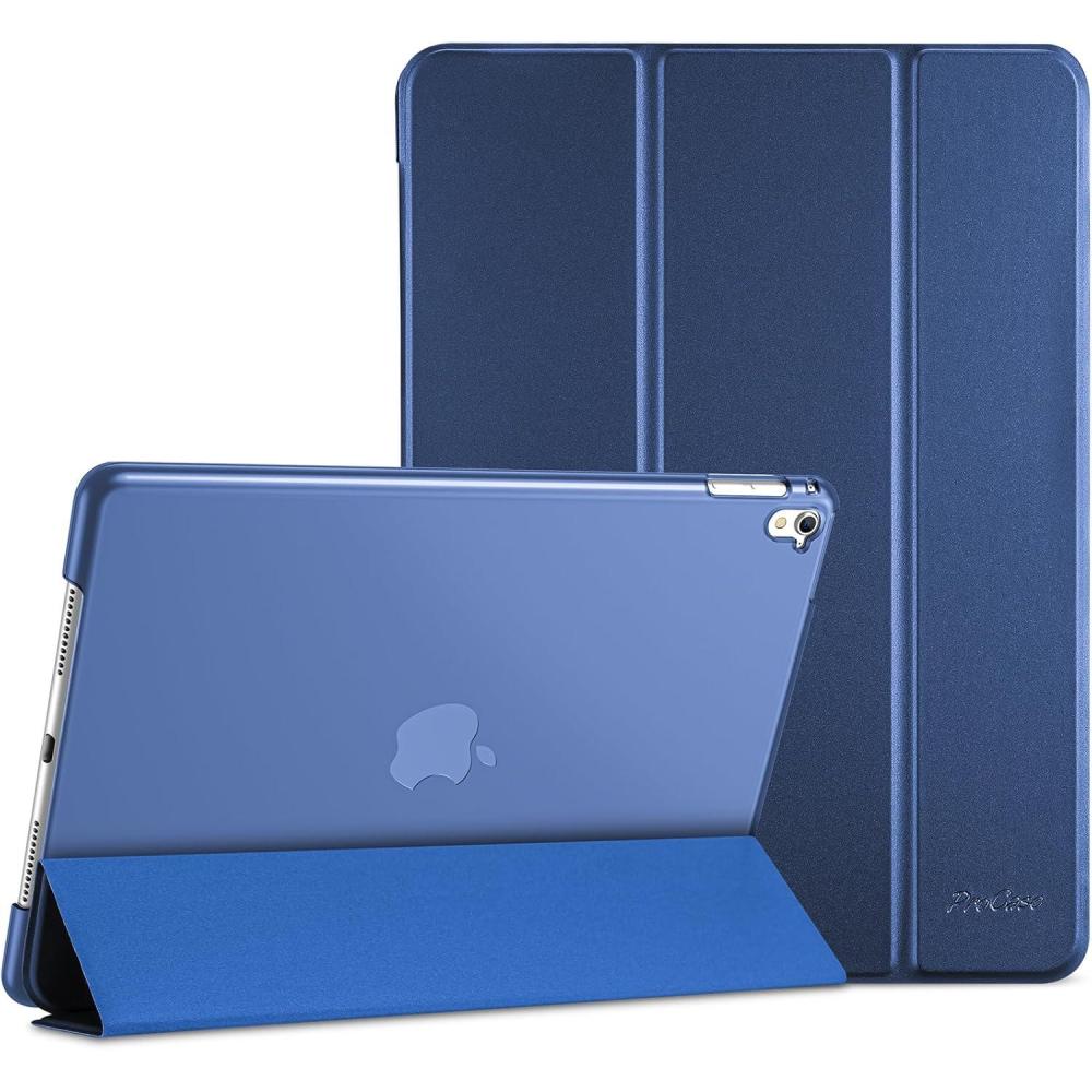 image:imageProCase Smart Case for iPad Pro 97 Inch 2016 Ultra Slim Lightweight Stand Smart Case Shell with Translucent Frosted Back Cover for iPad Pro 97 Inch A1673 A1674 A1675 EmeraldDarkblue