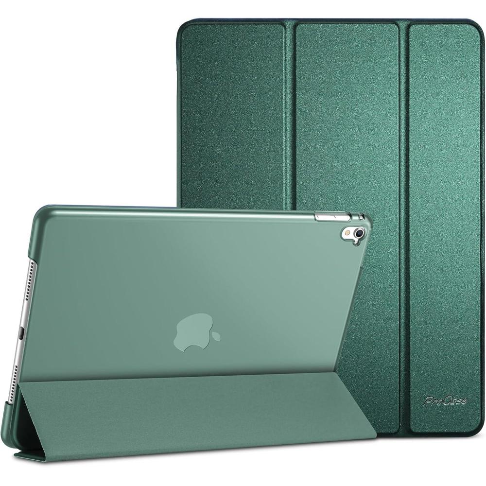 image:imageProCase Smart Case for iPad Pro 97 Inch 2016 Ultra Slim Lightweight Stand Smart Case Shell with Translucent Frosted Back Cover for iPad Pro 97 Inch A1673 A1674 A1675 EmeraldMgreen