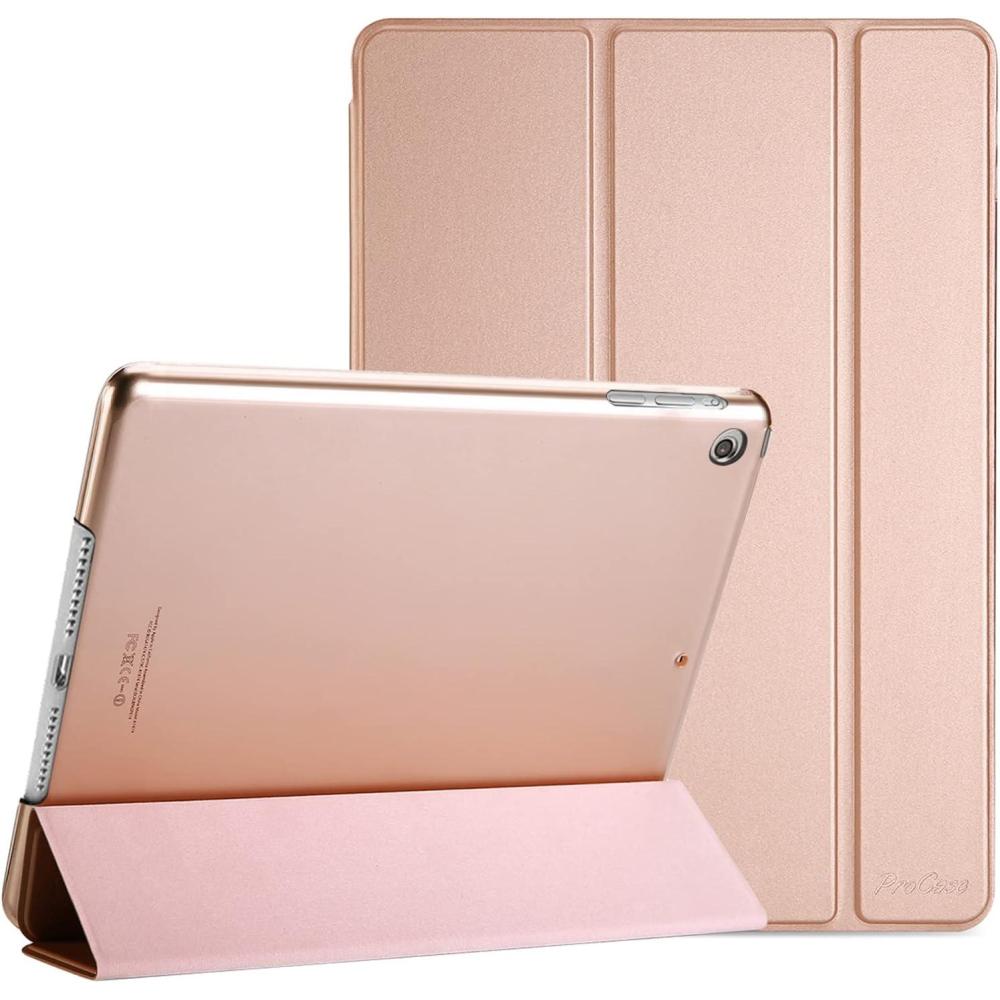 image:imageProCase Smart Case for iPad mini 1 2 3Model A1432 A1454 A1455 A1489 A1490 A1491 A1599 A1600 Slim Lightweight Stand Cover with Translucent Frosted Back Support Auto SleepWake Navy BlueRosegold