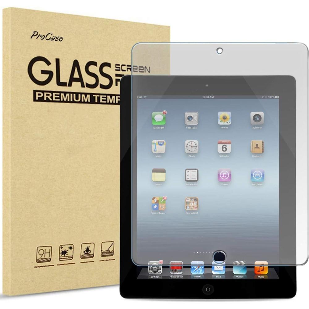 image:imageProCase for 97 iPad 2 3 4 Old Model Screen Protector AntiFingerprint Matte Tempered Glass Film Guard for iPad 2 iPad 3 iPad 4