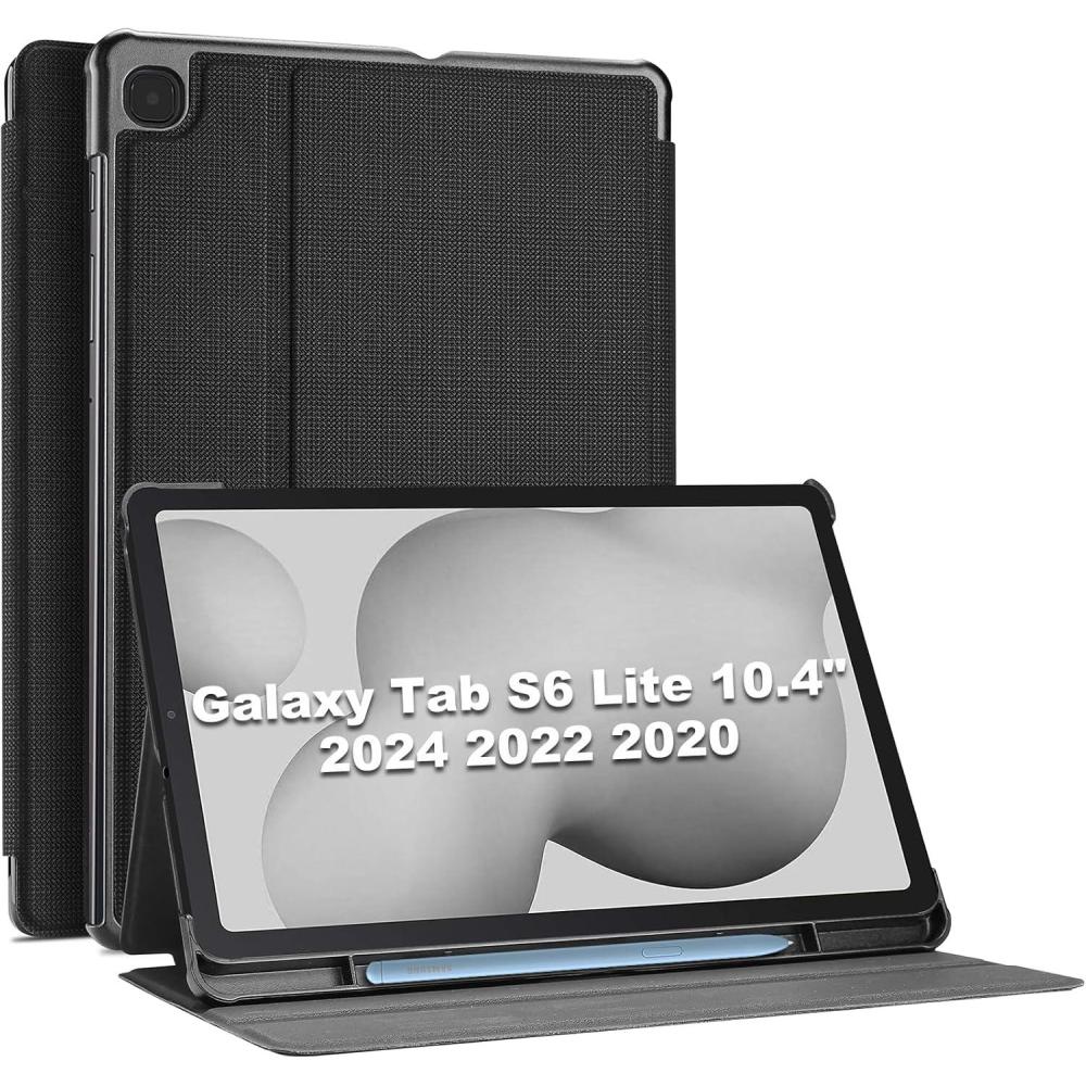 image:imageProCase for Galaxy Tab S6 Lite 104 2024 2022 2020 with S Pen Holder Slim Stand Folio Case Smart Cover for Galaxy Tab S6 Lite 104 Inch SMP613 P619 SMP610 P615 SMP620 P625 BlackBlack