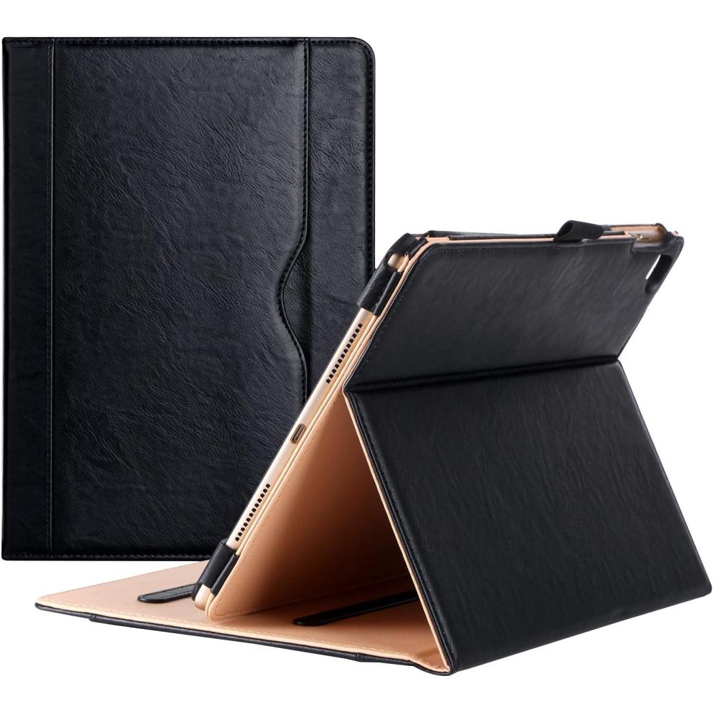 image:imageProCase for iPad Pro 97 Case 2016 Old Model PU Leather Stand Folio Cover for iPad Pro 97 Inch A1673A1674A1675 with 3 Viewing Angles amp Pencil Holder amp Document Card Pocket NavyBlack