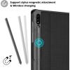 ProCase Case for Galaxy Tab S7 FE 5G 2021/S8 Plus 2022/S7 Plus 2020 12.4 inch with S Pen Holder, Smart Cover for 12.4″ Samsung Galaxy Tablet (SM-X800 X806 T730 T736 T970 T975 T976 T978) -Black(Black)