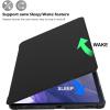 ProCase Case for Galaxy Tab S8 Plus/S7 FE 2021/S7 Plus 2020 12.4 Inch with S Pen Holder, Slim Stand Folio Smart Cover for 12.4″ Tablet (SM-X800 X806 T730 T736 T970 T975 T976 T978) -Black