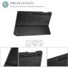 ProCase Cover for Galaxy Tab S8 Ultra Case 14.6 Inch 2022 Model X900 X906, Tri-fold Slim Case Folio PU Leather Protective Standing Cover for 14.6 Galaxy Tab S8 Ultra Tablet -Black