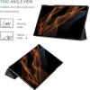 ProCase Cover for Galaxy Tab S8 Ultra Case 14.6 Inch 2022 Model X900 X906, Tri-fold Slim Case Folio PU Leather Protective Standing Cover for 14.6 Galaxy Tab S8 Ultra Tablet -Black