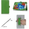 ProCase Folio Case with Stand for Samsung Galaxy Tab 4 7.0 Tablet 2014 (7 inch Tab 4, SM-T230 / T231 / T235), with Hand Strap, Bonus Stylus Pen Included (Green)