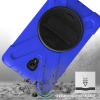 ProCase Galaxy Tab A 8.0 2017 T380 T385 Case (Old Model), Rugged Heavy Duty Shockproof Rotating Kickstand Protective Cover Case for Galaxy Tab A Tablet 2017 T380 T385 -Blue