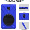ProCase Galaxy Tab A 8.0 2017 T380 T385 Case (Old Model), Rugged Heavy Duty Shockproof Rotating Kickstand Protective Cover Case for Galaxy Tab A Tablet 2017 T380 T385 -Blue