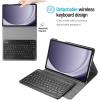 ProCase Keyboard Case for Galaxy Tab A11+ Plus 2025/ A9+ Plus 11 Inch 2023, Lightweight Case with Magnetic Detachable Wireless Keyboard for Galaxy Tablet 11″- Black(Black)