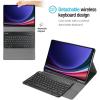 ProCase Keyboard Case for Galaxy Tab S10 2024 SM-X720/ S9 11 Inch 2023 SM-X710 /X716B /X718U with S Pen Holder, Protective Cover Case with Detachable Wireless Keyboard for Galaxy Tab S10 / S9 –Black