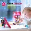 ProCase Kid Case for iPad 9.7 6th 5th 2017 2018/ iPad Air 2 Air 1/ iPad Pro 9.7 2016 for Boys Girls, Shockproof Lightweight Rugged Cover Full Protective Case with Handle Kickstand -Blue(Magenta)