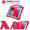 ProCase Kid Case for iPad 9.7 6th 5th 2017 2018/ iPad Air 2 Air 1/ iPad Pro 9.7 2016 for Boys Girls, Shockproof Lightweight Rugged Cover Full Protective Case with Handle Kickstand -Blue(Magenta)