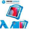 ProCase Kid Case for iPad 9.7 6th 5th 2017 2018/ iPad Air 2 Air 1/ iPad Pro 9.7 2016 for Boys Girls, Shockproof Lightweight Rugged Cover Full Protective Case with Handle Kickstand -Blue(Blue)