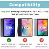 ProCase Kids Case for Galaxy Tab A7 10.4 2020 (T500 T503 T505 T507), Shock Proof Convertible Handle Stand Cover Lightweight Kids Friendly Protective Case for 10.4 inch Galaxy Tab A7 -Black(Magenta)