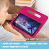 ProCase Kids Case for Galaxy Tab A7 10.4 2020 (T500 T503 T505 T507), Shock Proof Convertible Handle Stand Cover Lightweight Kids Friendly Protective Case for 10.4 inch Galaxy Tab A7 -Black(Magenta)