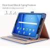 ProCase Leather Case for Galaxy Tab A 10.1-inch 2016 (SM-T580 T585 T587), Stand Folio Cover for Galaxy Tab A 10.1″ Tablet (NO S Pen Version) with Multiple Viewing Angles Card Pocket -Black(Navy)