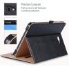 ProCase Leather Case for Galaxy Tab A 10.1-inch 2016 (SM-T580 T585 T587), Stand Folio Cover for Galaxy Tab A 10.1″ Tablet (NO S Pen Version) with Multiple Viewing Angles Card Pocket -Black(Black)