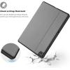 ProCase Protective Case for Galaxy Tab A9 Plus 11 Inch 2023, Folio Smart Slim Stand Cover for Galaxy Tab A9+ Tablet SM-X210/X215/X216/X218 -Black(Graphite)