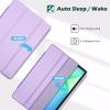 ProCase Protective Case for Galaxy Tab S10 FE 2025 / S9 FE 10.9″ / Tab S9 11″ 2023, Slim Stand Hard Back Shell Smart Cover for Galaxy Tab S10 FE / S9 FE / S9 Tablet -Beige(Lavender)