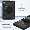 ProCase Rugged Case for Galaxy Tab S11 2025 11″- with S Pen Holder, Heavy Duty Shockproof Rugged Cover with Hand Strap 360 Degree Rotatable Kickstand Protective for Galaxy Tab S11 (X730/X736B)-Black